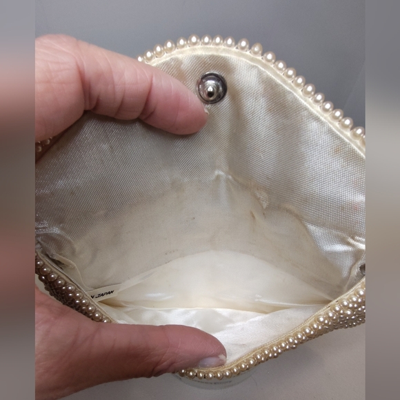 Two Vintage Handmade Beaded Small Clutch Evening Bags Made In Japan - Picture 11 of 13